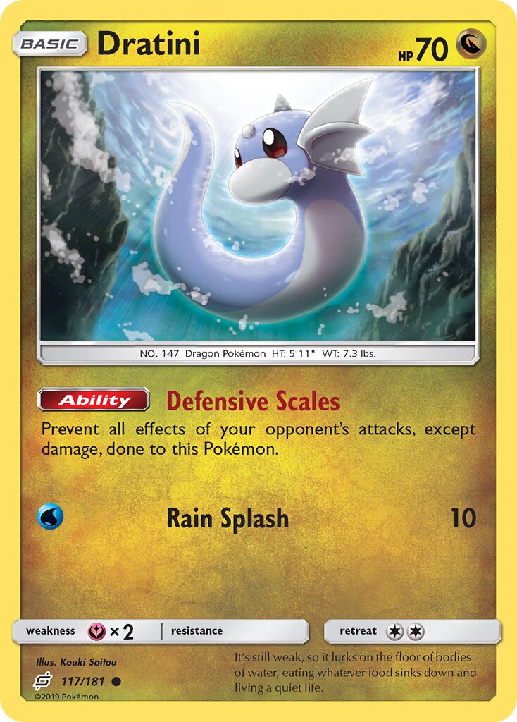 Dratini 117/196 — Team Up (English Pokémon TCG card)