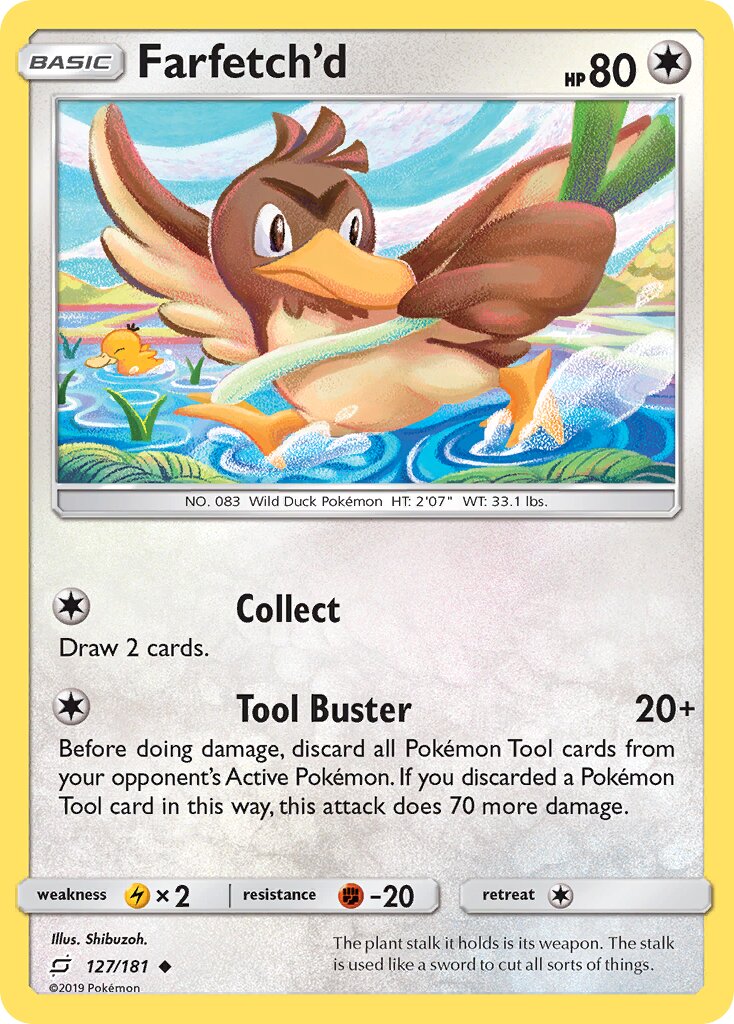 Farfetch'd 127/196 — Team Up (English Pokémon TCG card)
