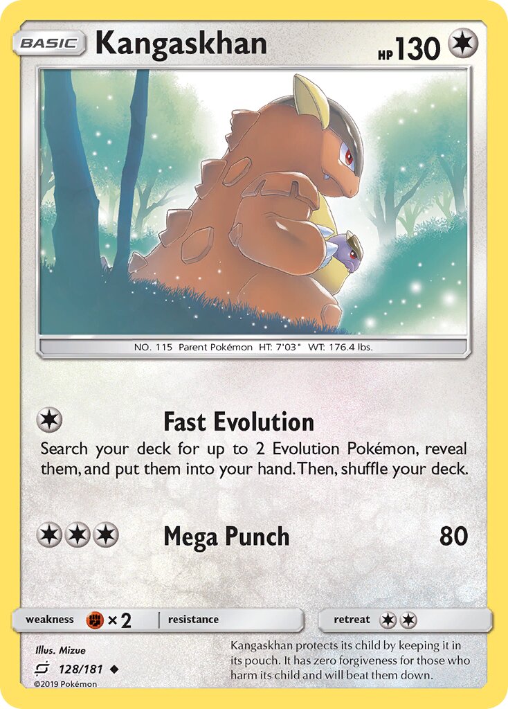 Kangaskhan 128/196 — Team Up (English Pokémon TCG card)