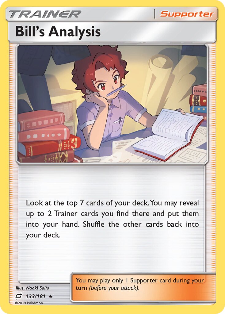Bill's Analysis 133/196 — Team Up (English Pokémon TCG card)
