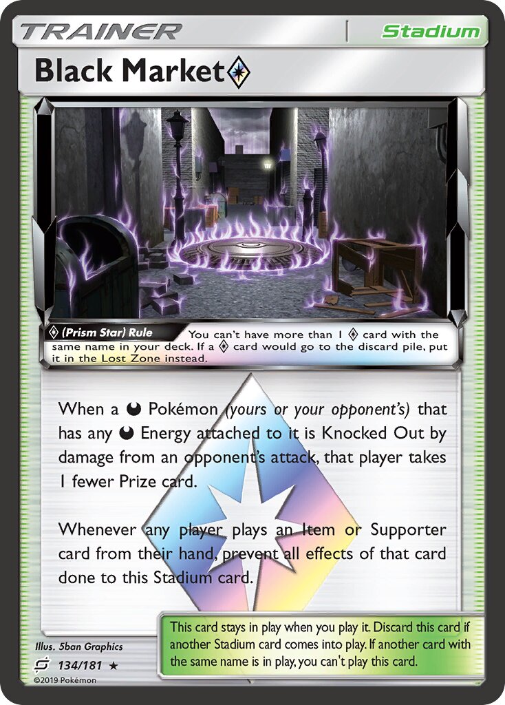 Black Market ◇ 134/196 — Team Up (English Pokémon TCG card)