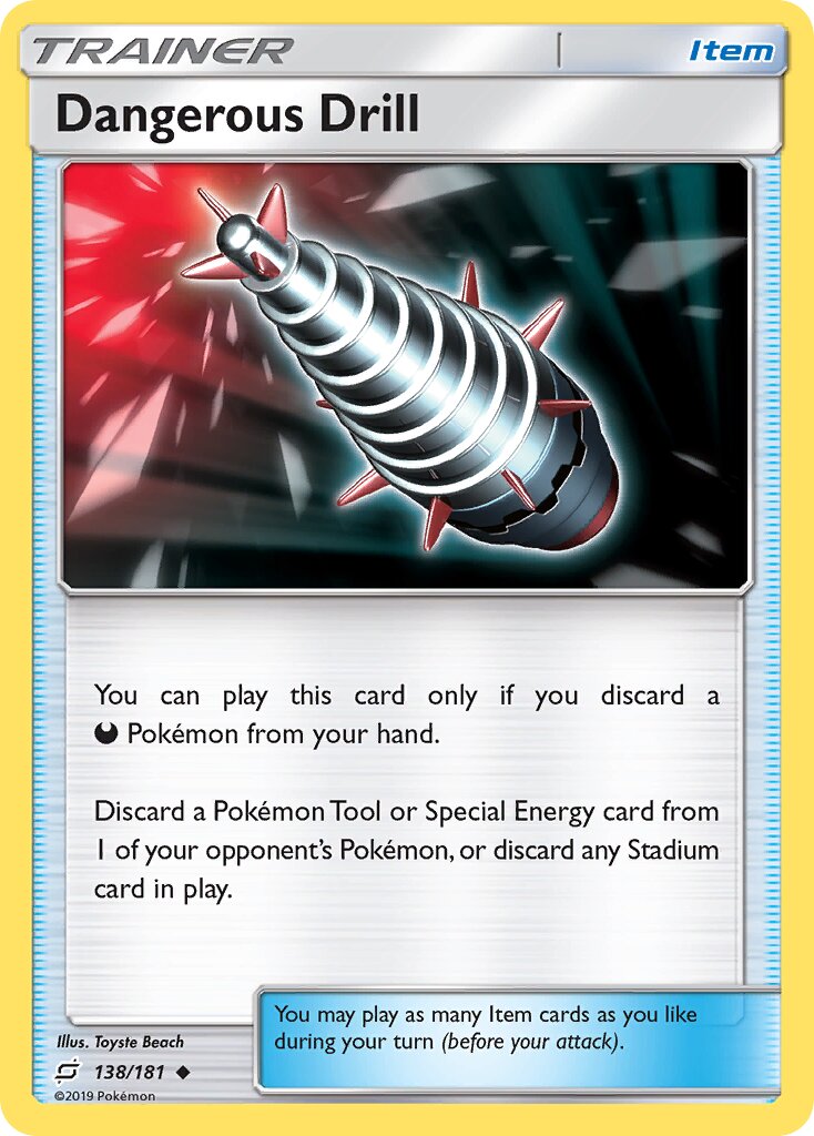 Dangerous Drill 138/196 — Team Up (English Pokémon TCG card)