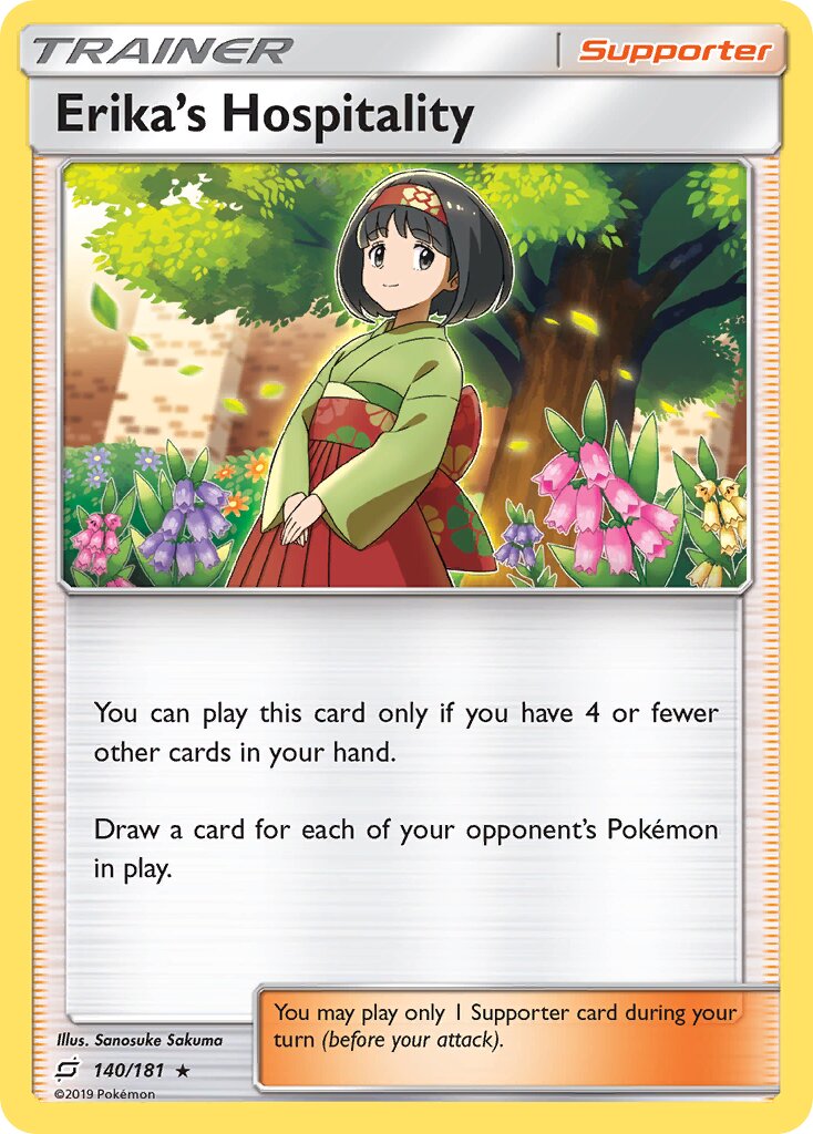 Erika's Hospitality 140/196 — Team Up (English Pokémon TCG card)