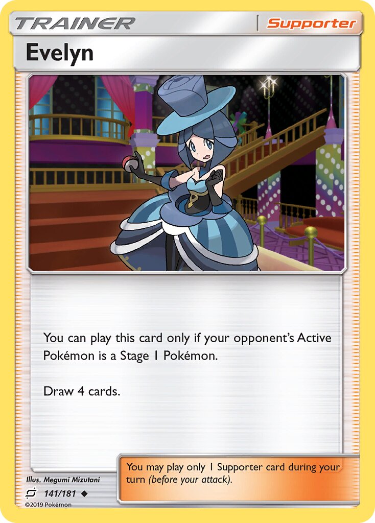 Evelyn 141/196 — Team Up (English Pokémon TCG card)