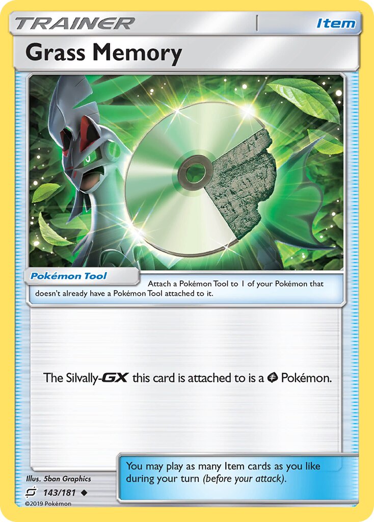 Grass Memory 143/196 — Team Up (English Pokémon TCG card)