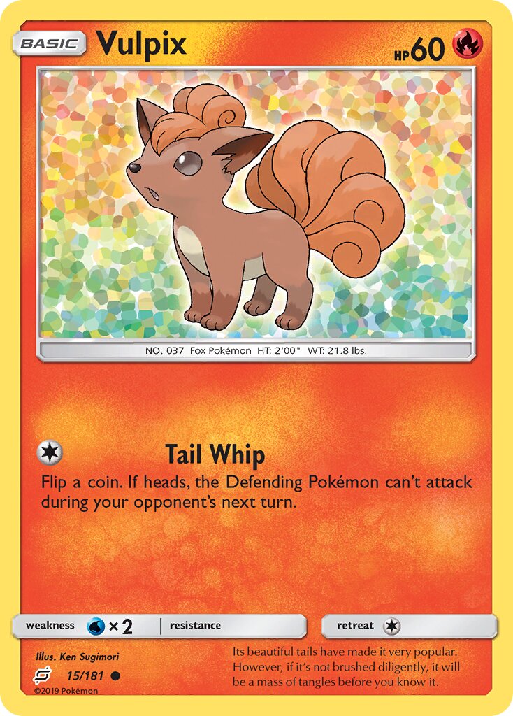 Vulpix 015/196 — Team Up (English Pokémon TCG card)