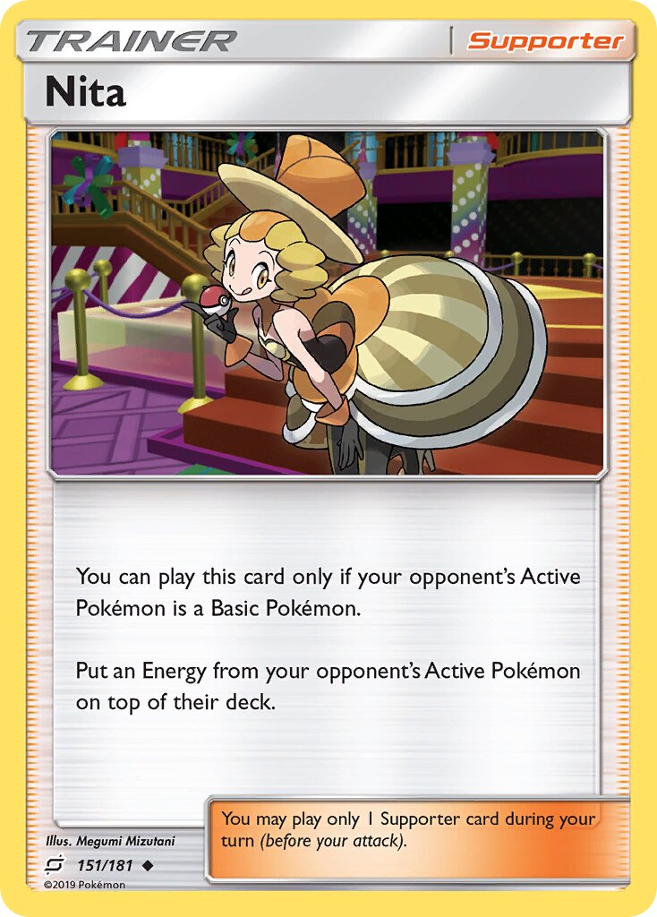 Nita 151/196 — Team Up (English Pokémon TCG card)