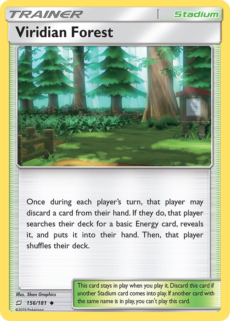 Viridian Forest 156/196 — Team Up (English Pokémon TCG card)