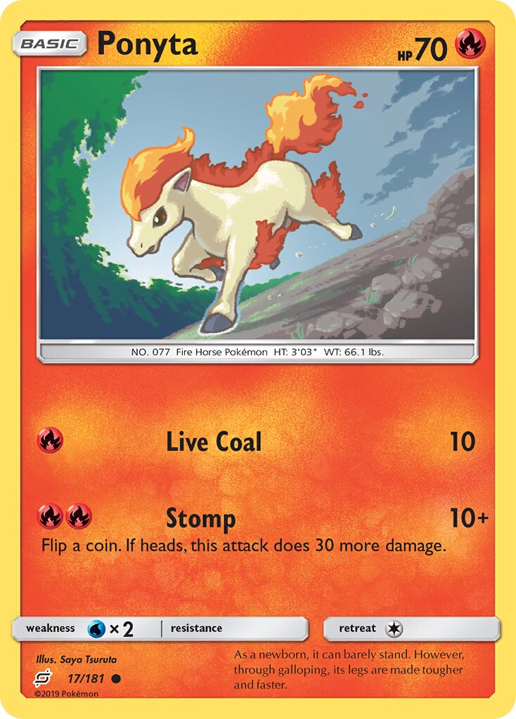 Ponyta 017/196 — Team Up (English Pokémon TCG card)