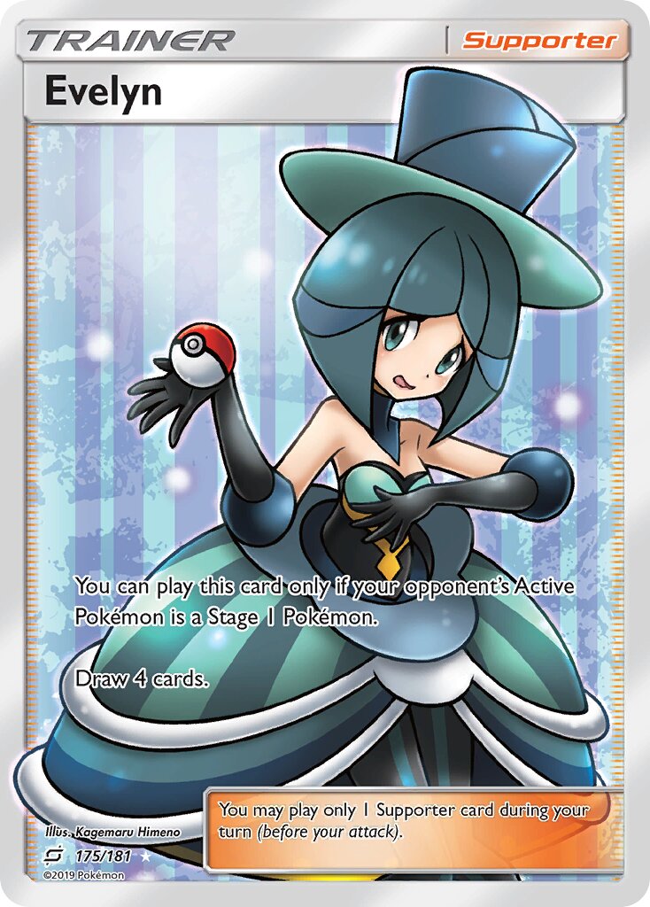 Evelyn 175/196 — Team Up (English Pokémon TCG card)