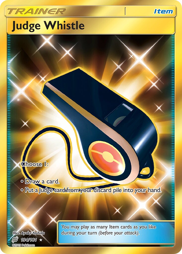 Judge Whistle 194/196 — Team Up (English Pokémon TCG card)