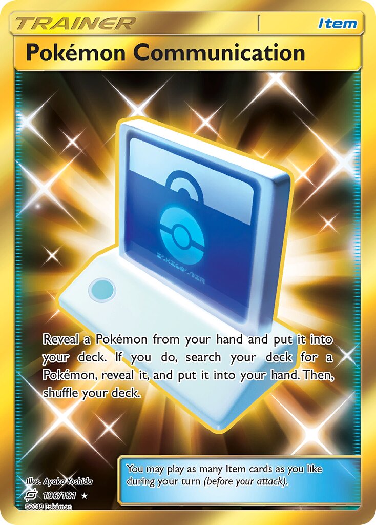 Pokémon Communication 196/196 — Team Up (English Pokémon TCG card)