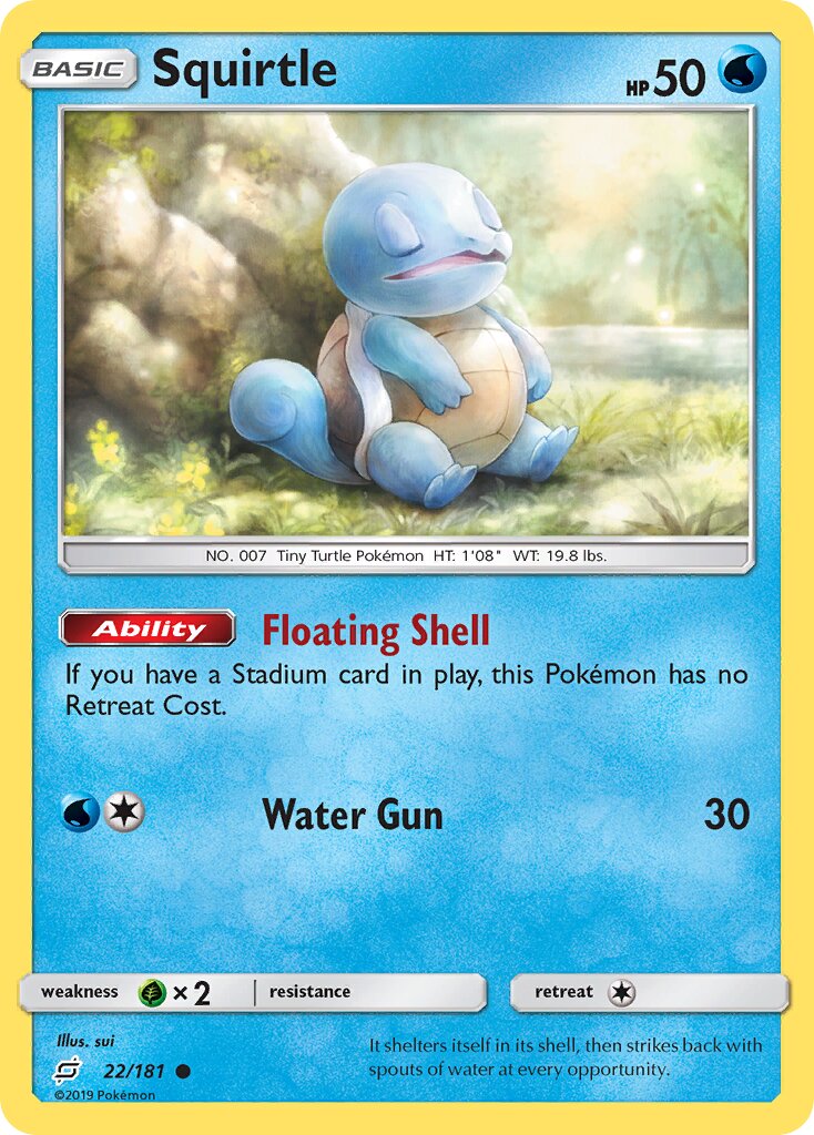 Squirtle 022/196 — Team Up (English Pokémon TCG card)