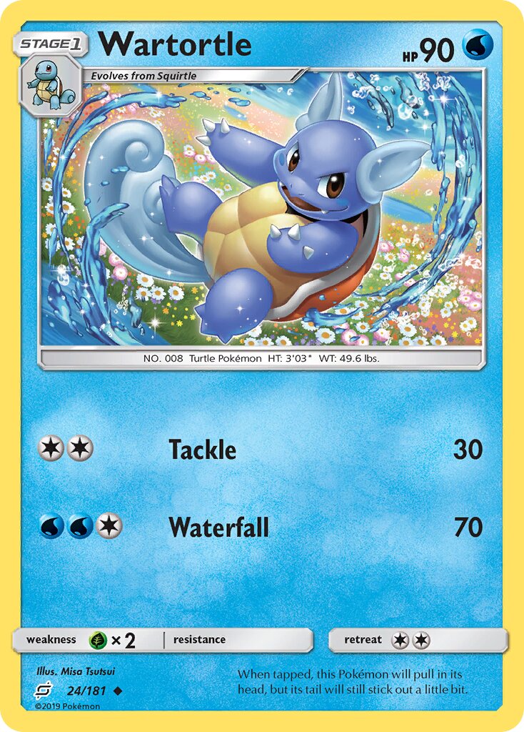Wartortle 024/196 — Team Up (English Pokémon TCG card)