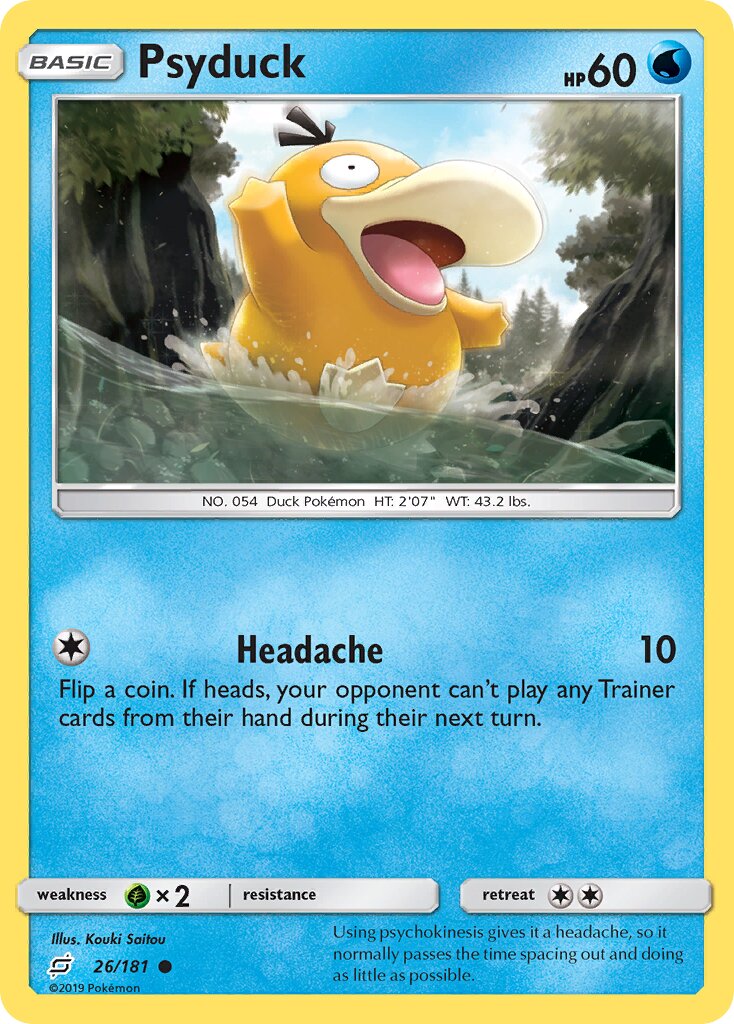 Psyduck 026/196 — Team Up (English Pokémon TCG card)