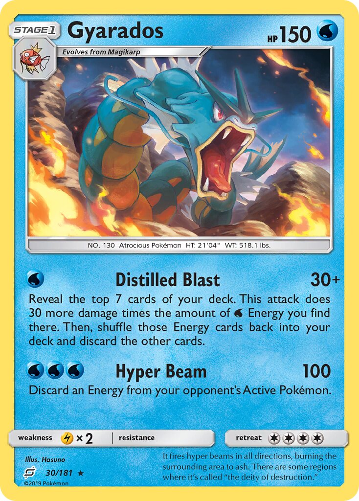 Gyarados 030/196 — Team Up (English Pokémon TCG card)