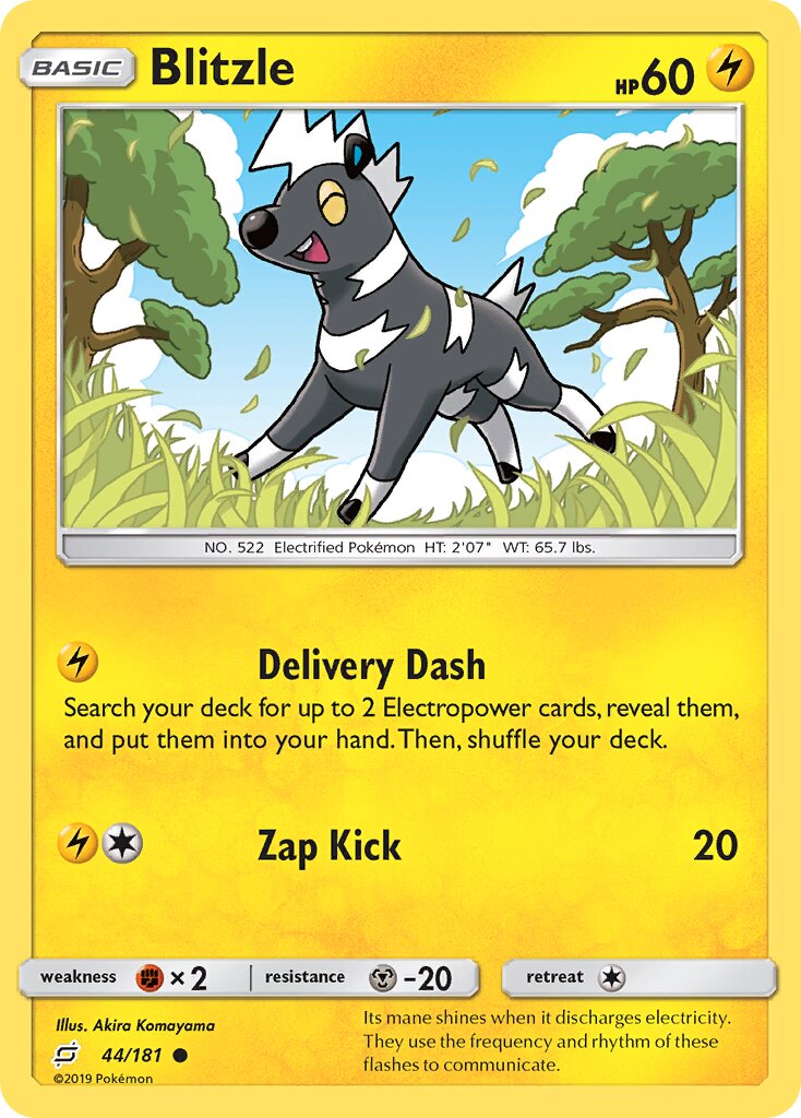Blitzle 044/196 — Team Up (English Pokémon TCG card)