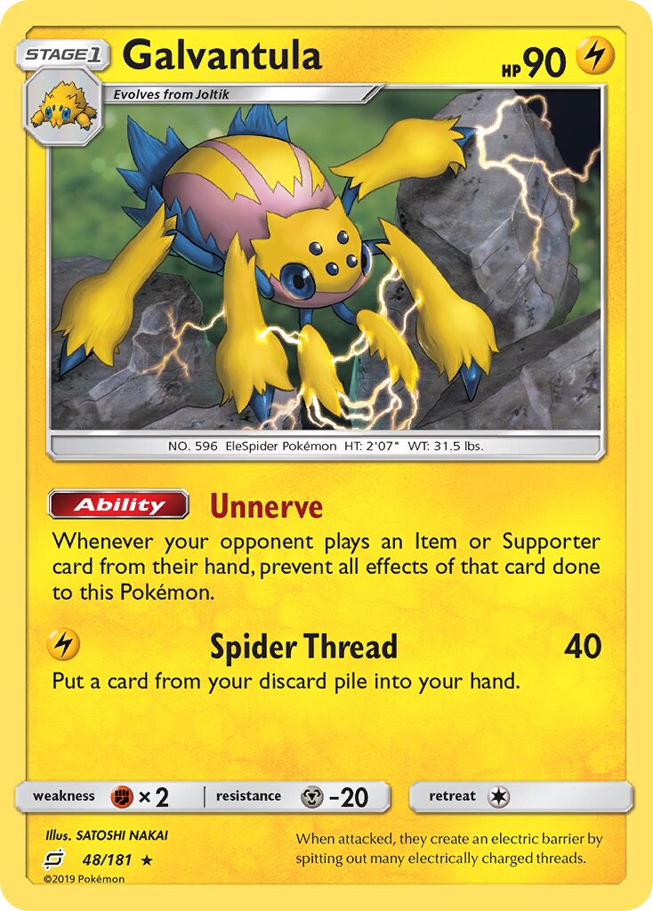 Galvantula 048/196 — Team Up (English Pokémon TCG card)