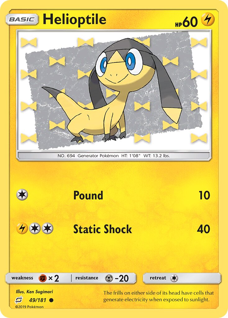Helioptile 049/196 — Team Up (English Pokémon TCG card)