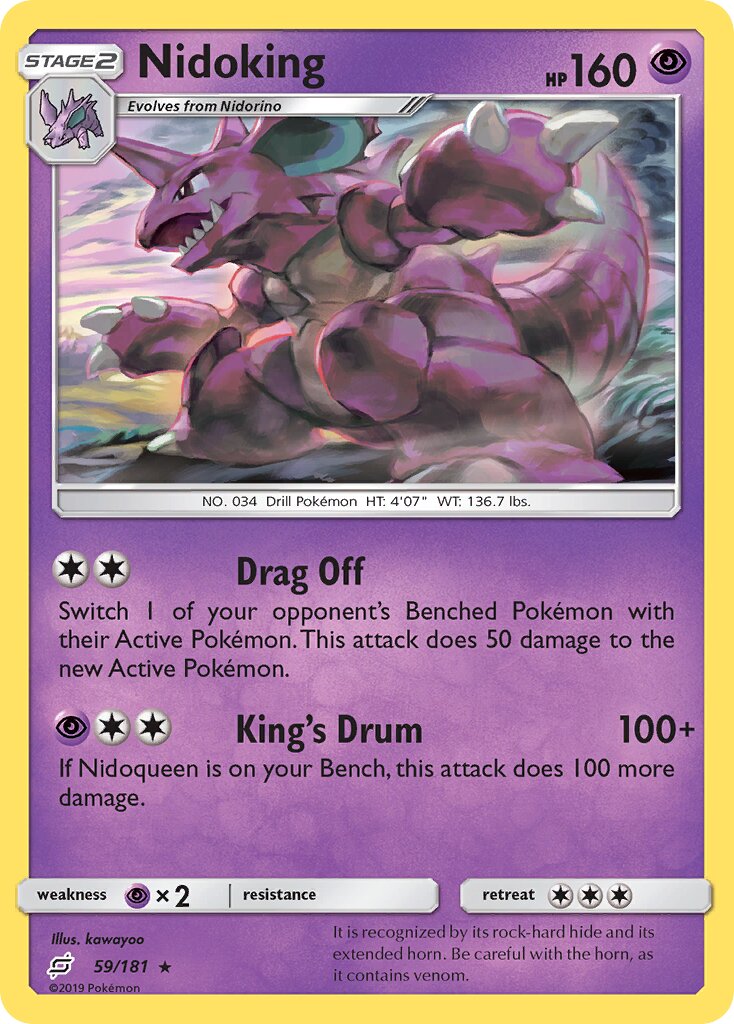 Nidoking 059/196 — Team Up (English Pokémon TCG card)