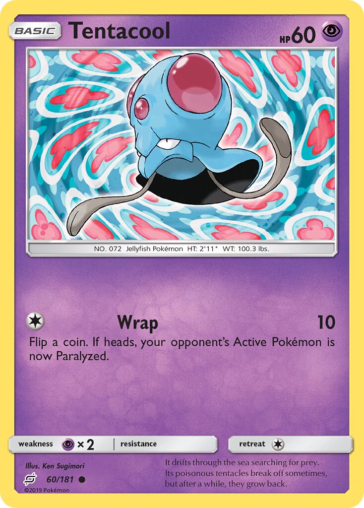 Tentacool 060/196 — Team Up (English Pokémon TCG card)