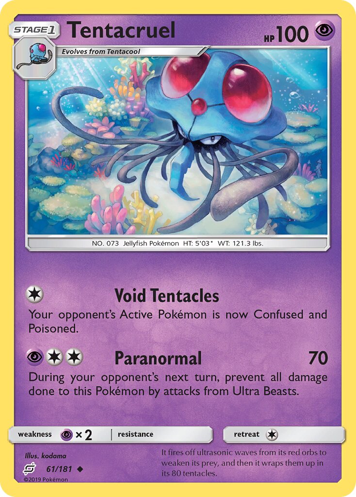Tentacruel 061/196 — Team Up (English Pokémon TCG card)