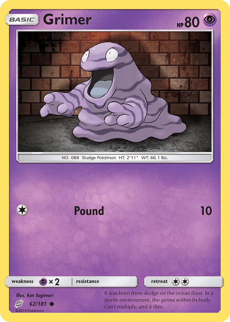 Grimer 062/196 — Team Up (English Pokémon TCG card)