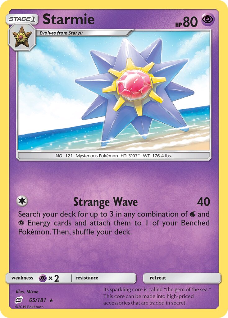 Starmie 065/196 — Team Up (English Pokémon TCG card)