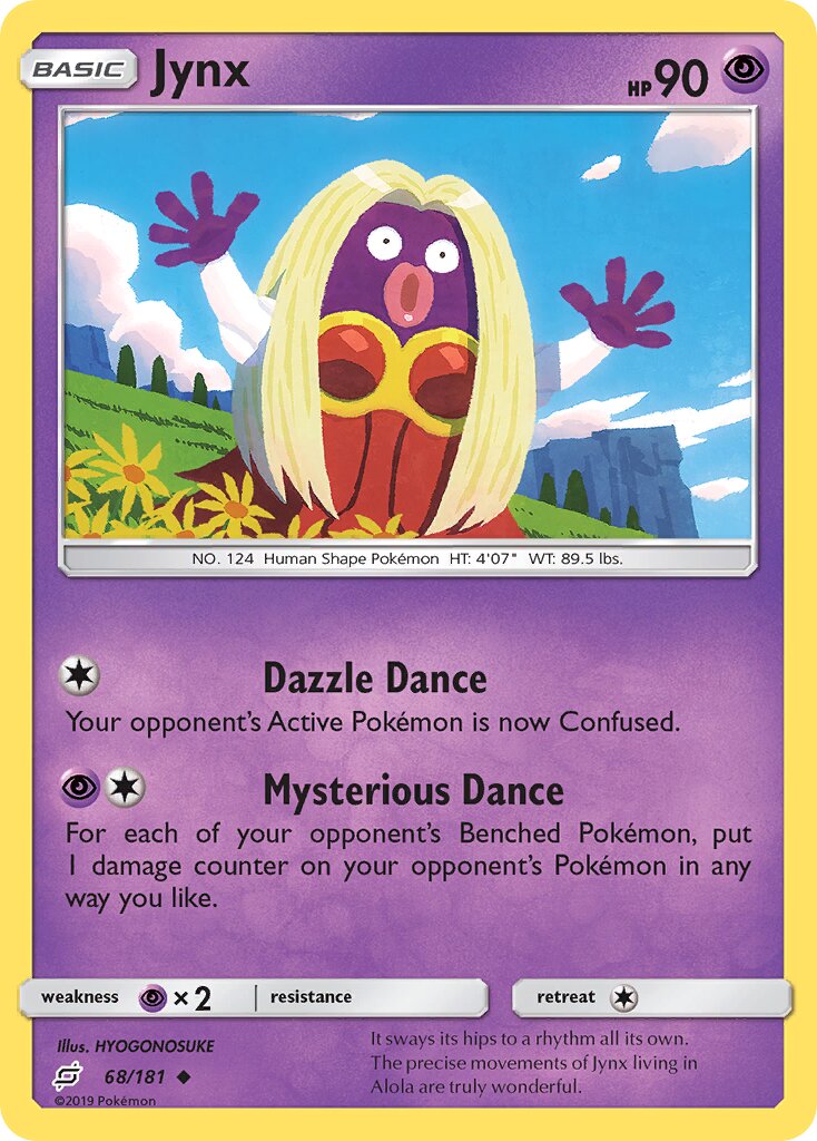 Jynx 068/196 — Team Up (English Pokémon TCG card)