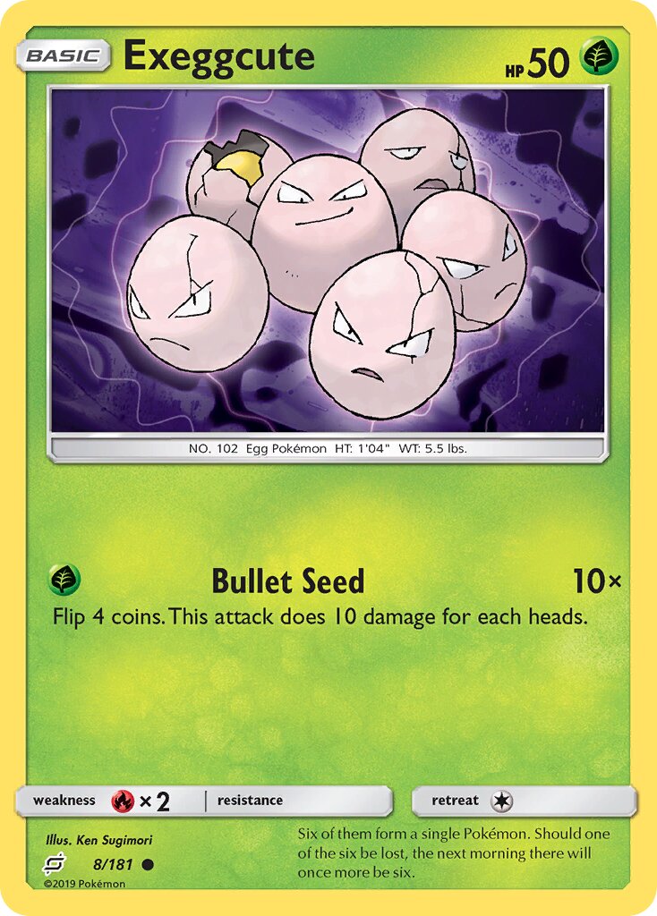 Exeggcute 008/196 — Team Up (English Pokémon TCG card)