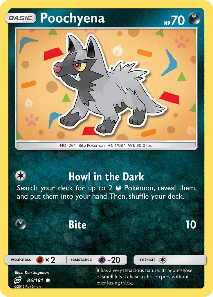 Poochyena 086/196 — Team Up (English Pokémon TCG card)