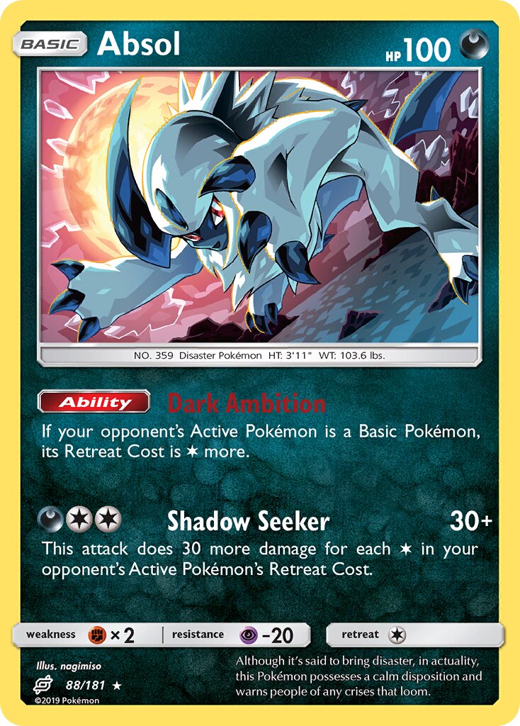 Absol 088/196 — Team Up (English Pokémon TCG card)