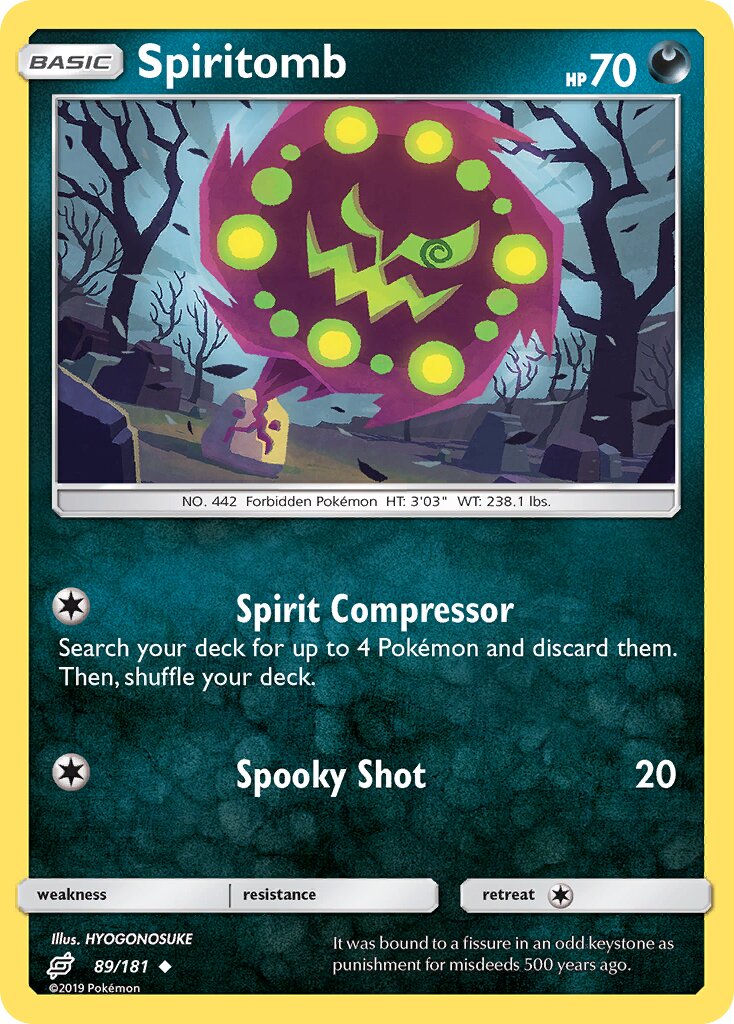 Spiritomb 089/196 — Team Up (English Pokémon TCG card)