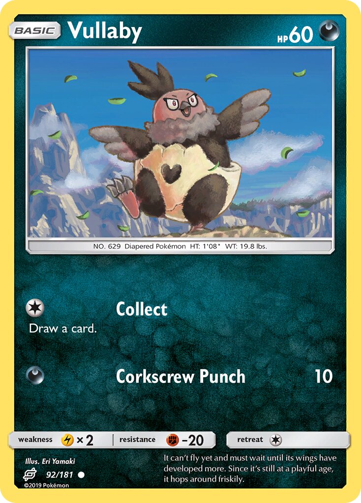 Vullaby 092/196 — Team Up (English Pokémon TCG card)