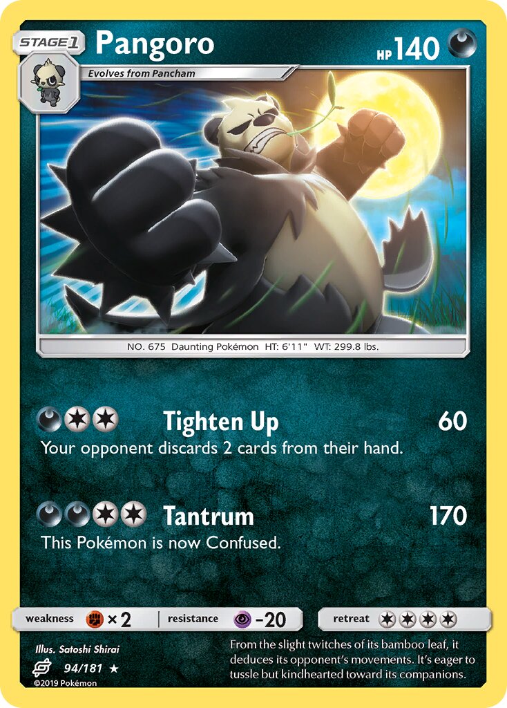 Pangoro 094/196 — Team Up (English Pokémon TCG card)