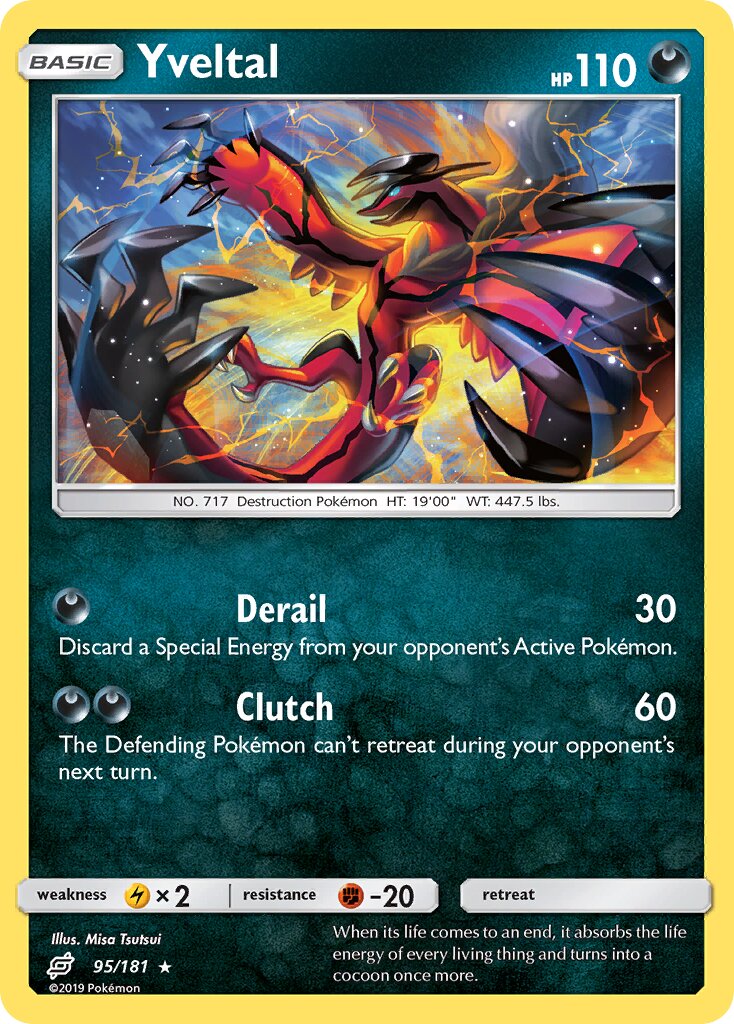 Yveltal 095/196 — Team Up (English Pokémon TCG card)