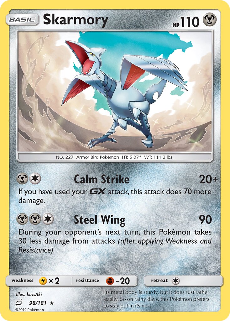 Skarmory 098/196 — Team Up (English Pokémon TCG card)