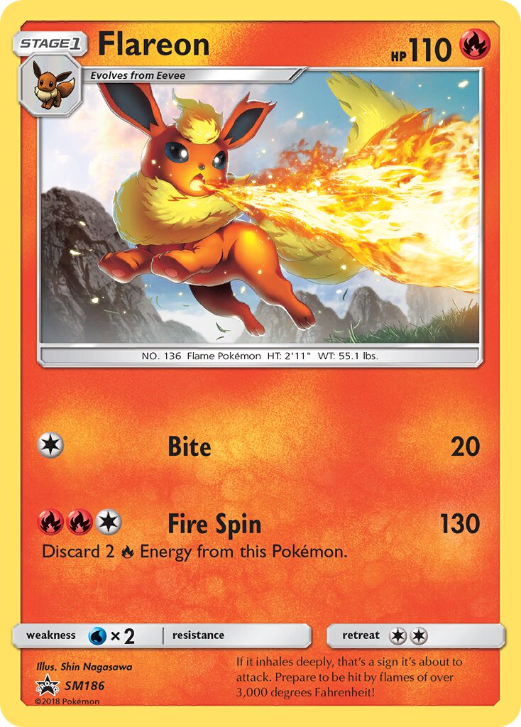 Flareon SM186 — Sun & Moon Promos (English Pokémon TCG card)