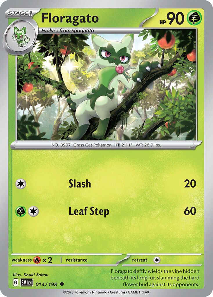 Floragato 014/258 — Scarlet & Violet (English Pokémon TCG card)