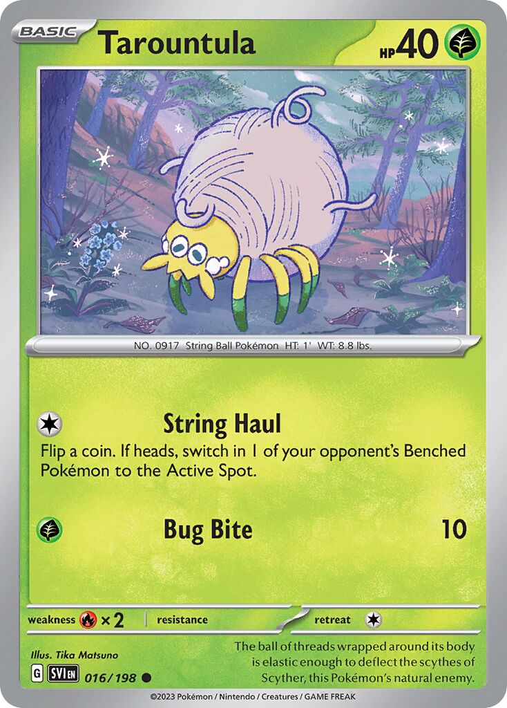 Tarountula 016/258 — Scarlet & Violet (English Pokémon TCG card)