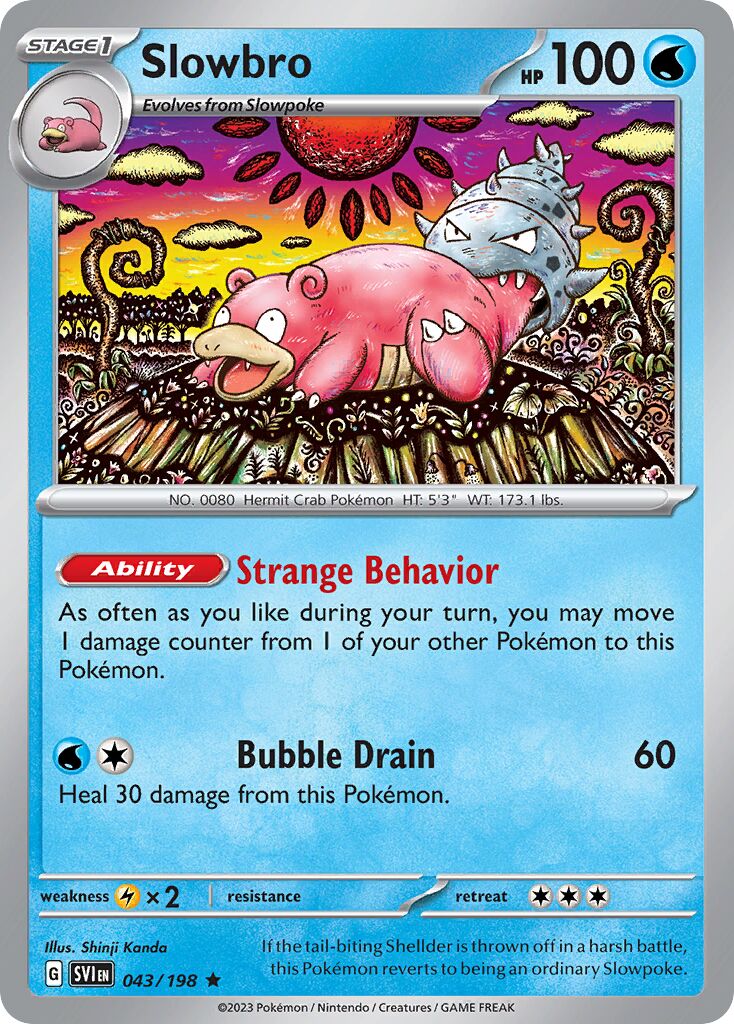 Slowbro 043/258 — Scarlet & Violet (English Pokémon TCG card)
