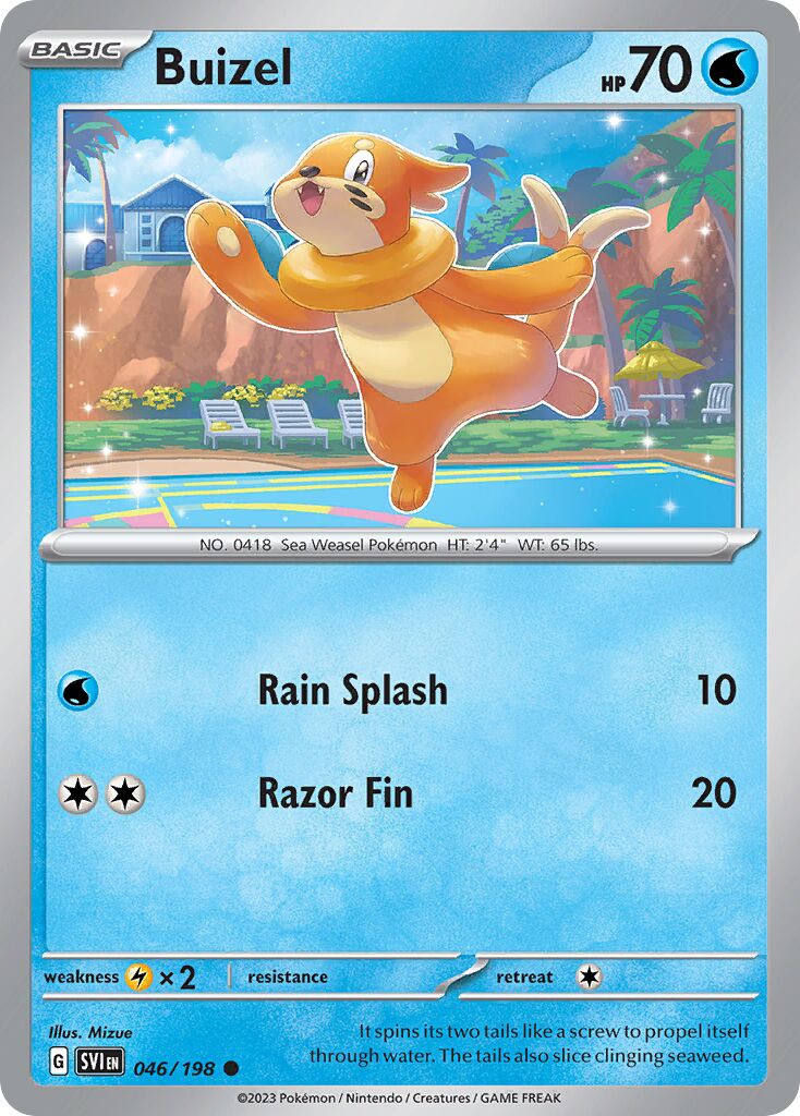 Buizel 046/258 — Scarlet & Violet (English Pokémon TCG card)