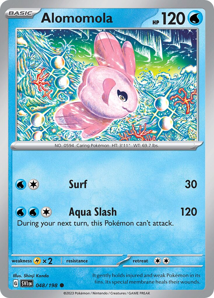 Alomomola 048/258 — Scarlet & Violet (English Pokémon TCG card)