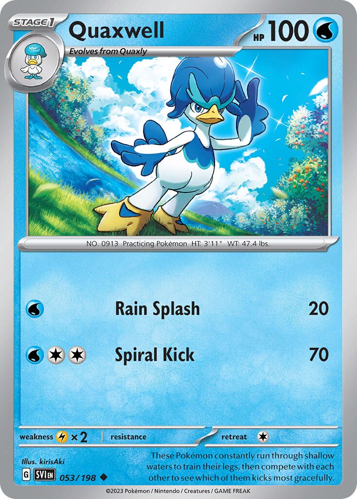 Quaxwell 053/258 — Scarlet & Violet (English Pokémon TCG card)