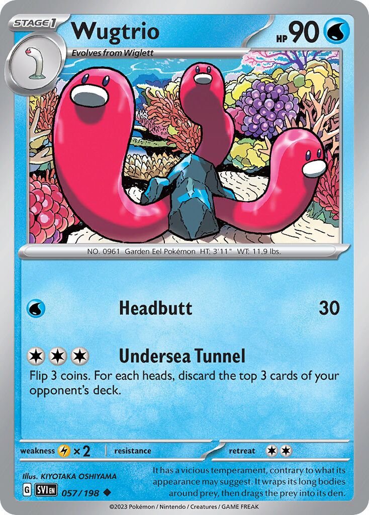 Wugtrio 057/258 — Scarlet & Violet (English Pokémon TCG card)