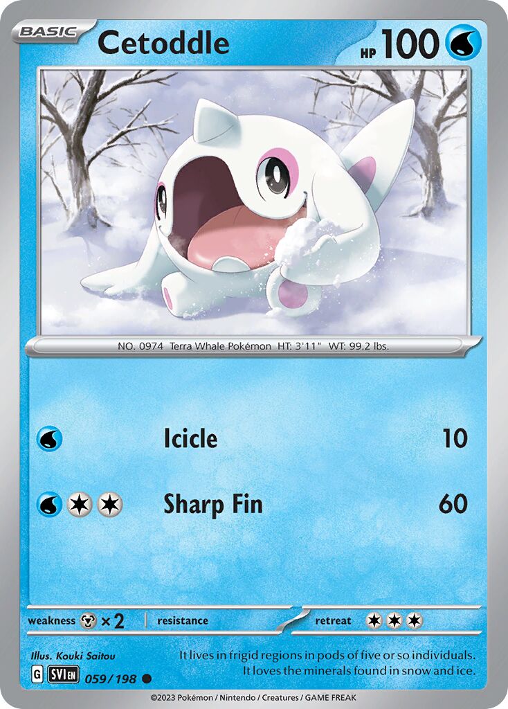 Cetoddle 059/258 — Scarlet & Violet (English Pokémon TCG card)