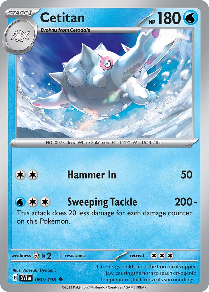 Cetitan 060/258 — Scarlet & Violet (English Pokémon TCG card)