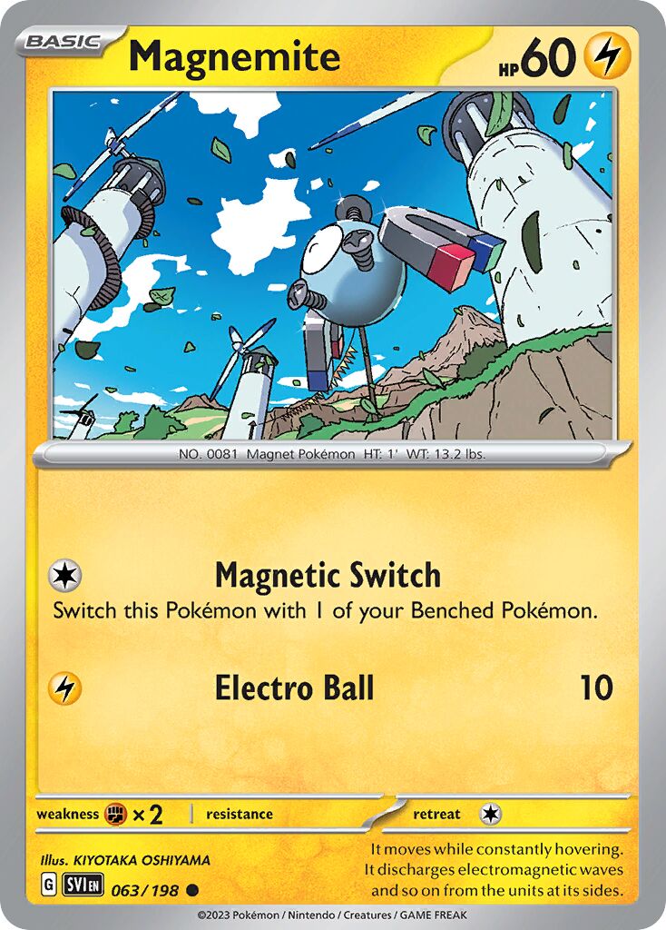 Magnemite 063/258 — Scarlet & Violet (English Pokémon TCG card)