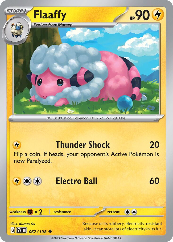 Flaaffy 067/258 — Scarlet & Violet (English Pokémon TCG card)