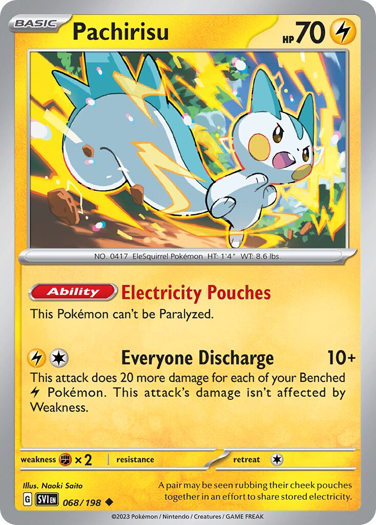 Pachirisu 068/258 — Scarlet & Violet (English Pokémon TCG card)